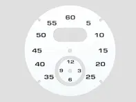 Esfera del instrumento Sport Chrono, blanca. Porsche 997 / 991 / Boxster / Caimán / Panamera - 97641997061 - F97 641 997 061, F97641997061