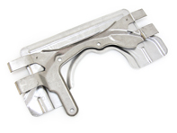 Staffa di supporto marmitta centrale con protezione termica. Porsche 997.2 - 99711302632, 99711302633