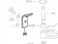 离合器弹簧吊架。保时捷 930 Turbo - 93011671406 - 93011671406