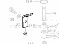 离合器弹簧吊架。保时捷 930 Turbo - 93011671406 - 93011671406