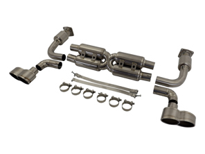 Exhaust Muffler / Silencer Titanium DesignTek for Porsche 997 Turbo - 3606009737, 99711102680