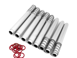 Kit de tubo protector de varilla de empuje sólido. Porsche 356 / 912 - 61610523101, NLA-105-231-01