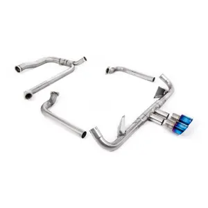 Milltek Sports Exhaust With Cat Replacement Pipe And Burnt Titanium Trims. Porsche 718 GTS 2.5L - 982251052E, 982251052F, 982251052G, 982251052J, 982251052L, 982251051D, 982251051K, 982251051F, 982251051G, 982251051J, 982251051L - SSXPO147