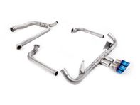 Milltek sportuitlaat met vervangingspijp en verbrande titanium afwerking. Porsche 718 GTS 2.5L - 982251052E, 982251052F, 982251052G, 982251052J, 982251052L, 982251051D, 982251051K, 982251051F, 982251051G, 982251051J, 982251051L - SSXPO147