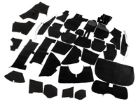 Juego completo de alfombras interiores para Porsche 911 74-84 Targa RHD