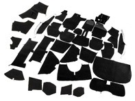 Complete tapijtset interieur voor Porsche 911 74-84 Targa RHD