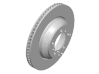 Bremsscheibe, vorne. Porsche (9J1) Taycan - 9J1615301A, 9J1615302A