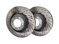 Brake disc rotor, Rear SET OF 2. Porsche 981 Cayman GT4 - 98135240780, 98135240880, 205971C, 205970C, 9GT615601F, 9GT615602F, 98135240781, 98135240881