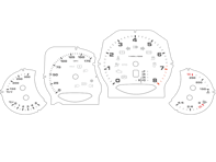 Conjunto de carátulas, MPH. Porsche 958.2 Cayenne / Cayenne S / Cayenne GTS