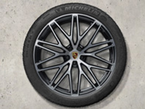 21' Macan RS Spyder Design Alloy Wheels & Summer Tyres Original Porsche - 95B044668H, 95B044669H