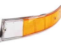 Clignotant avant à monture chromée. Porsche 911 / 912 1965-73 - 91163192103, 90163190303, 91163192203, 90163190403
