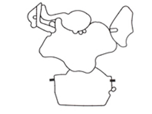 Crankcase flange gasket. Porsche 958 Cayenne Diesel / 970 Panamera Diesel - 95810116102, 95810116101, 122.472