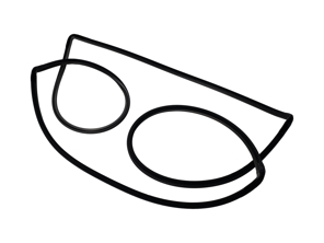 Sello de techo de vidrio, TARGA. Porsche 996 Carrera / 997.1 Carrera / 997.2 Carrera - 99656233100