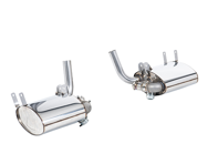 Silenciadores traseros con válvulas de escape deportivo Milltek para Porsche Sports Exhaust (PSE). Porsche 996 Carrera 2 / 4 / Carrera 4S - 99611198404, 99611198504, 00004420018, 99660512301, 7PP906270, 00004420019, 00004420021 - SSXPO183