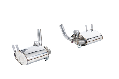 Silenciadores traseros con válvulas de escape deportivo Milltek para Porsche Sports Exhaust (PSE). Porsche 996 Carrera 2 / 4 / Carrera 4S - 99611198404, 99611198504, 00004420018, 99660512301, 7PP906270, 00004420019, 00004420021 - SSXPO183