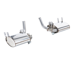 Silenziatori posteriori con valvola Milltek Sport Exhaust per scarico sportivo Porsche (PSE). Porsche 996 Carrera 2/4/Carrera 4S - 99611198404, 99611198504, 00004420018, 99660512301, 7PP906270, 00004420019, 00004420021 - SSXPO183