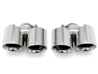 Échappement Deluxe Quad-Style Tail Pipes, chrome poli. Porsche 997.2 Carrera - 99711115130, 99711135130, 99711198330, 99711199130, 99711199140, 99711115230, 99711135230, 99711198430, 99711199231, 99711199240