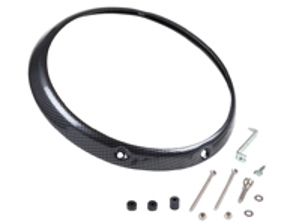 Cornice esterna del faro, Carbon look. Porsche 911/912 1965-86 - 91163193300, 1695151800 - 1695151800