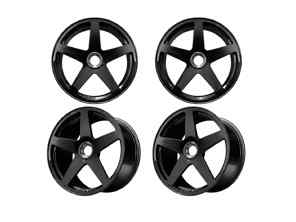 DD1 Centre Lock Alloy Wheel Set Satin Black. Porsche 992.1 GTS - 9M992GT, 9MMAG992TGTSC, W04169001, W04162001 - 992.25.14.F.SB, 992.25.15.R.SB