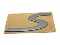 S - 徽章，石墨灰色。保时捷 993 Carrera S - 9935592430161W, 9935592430161W