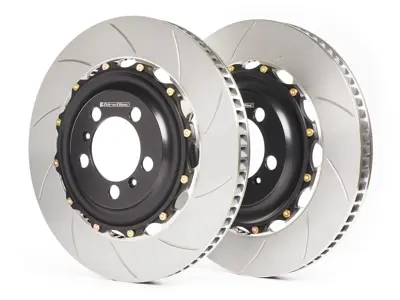Kit Disco de Freno / Rotor Ranurado 2 Piezas TRASERO 991.1 / 991.2 / 992 Sin PCCB
