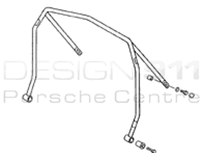 Roll Cage. Porsche 996 1998-04 4 Point without harness bar