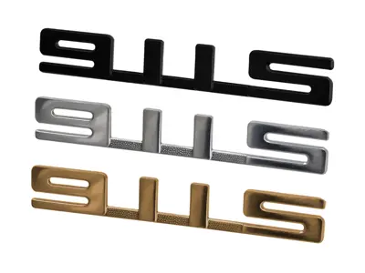 911S - Badge. Porsche 911 1965-76 - 90155930850, 90155930851, 90155930852, 90155930821, 90155930820, 90155930851, 90155930824, 90155930823