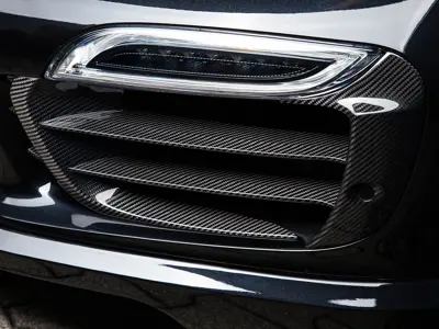 TechArt 碳纤维前保险杠格栅气叶。保时捷 991.1 涡轮增压 - 091.121.194.009G, 091.121.194.009