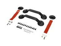 RS-Türverkleidungs-Hardware-Kit, Rot. Porsche 911/930/964/993 - 964555830YW, 96455503X00, 28041121025, 964555251008YR