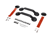 Kit de herrajes para panel de puerta RS, Rojo. Porsche 911/930/964/993 - 964555830YW, 96455503X00, 28041121025, 964555251008YR