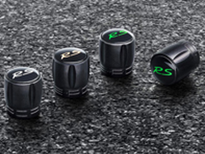 Decorative valve caps RS, set of 4 for Porsche - 99104460267, 99104460268, 99104460269, 99104460370, 99104460371, 99104460372