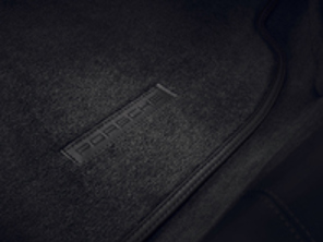 Vloermatten met leren bekleding. Porsche 718 (982) Boxster Spyder / Cayman GT4 LHD Auto's - 99104480182