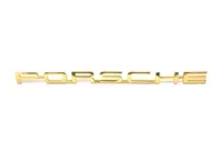 Heckplakette „PORSCHE“, Gold. Porsche 356 - 64455930106