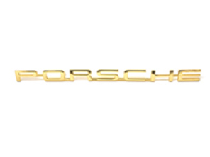 Rear badge 'PORSCHE', Gold. Porsche 356 - 64455930106
