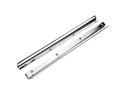 Wind deflector rain channel set. Porsche 356 Coupe - 35652258, 356 52258, 64453141200, 35652257, 356 52257, 64453141100 - NLA53141100SET