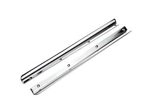 Wind deflector rain channel set. Porsche 356 Coupe - 35652258, 356 52258, 64453141200, 35652257, 356 52257, 64453141100 - NLA53141100SET