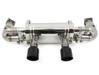 Échappement de course commutable Porsche 991.2 Carrera avec sortie d'échappement Black Diamond - DesignTek - 9P1251053A, 9P1251053C - EX-PS991230T-2/101AT