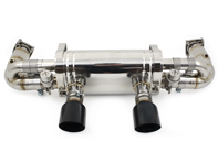 赛车排气可切换保时捷 991.2 Carrera，带黑钻石尾管饰面 - DesignTek - 9P1251053A, 9P1251053C - EX-PS991230T-2/101AT