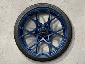 20" 718 Cayman GT4 RS Set van gesmede aluminium velgen, in Indigo Blue. Origineel Porsche - 98204460304