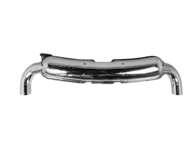 Pot d'échappement / silencieux boîte arrière double sortie. Avec homologation TÜV/CEE Porsche 911 1974-89 - 92.502SD, 92502SD, 93011102200, 93011104300, 1620604400 - 92.520SD, 1620604400