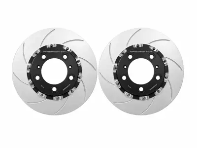 Schwimmend gelagerte Bremsscheiben (Vorderachse) 350 x 34 mm. Passend für Porsche 996.2 GT3 / 996 GT2 / 997 GT3 / GT3 RS - 9963514099H, 99735140990, 99735141090, 9963514109H - 9M99735140990