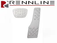 Rennline Aluminium 2 Piece Pedal Set Perforated. Porsche 944/996/997/986/987/Cayman/991/Panamera TIPTRONIC - P4522, P45.22