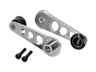 Manovelle per finestrini Rennline in alluminio billet. Porsche 911/912/930 - 91154247102, 91154247103 - DH01