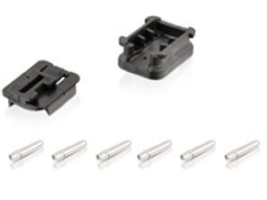 Boîtier de connecteur, 6 broches. Porsche 911 / 924 / 928 / 944 /964 / 968 - 91161286702