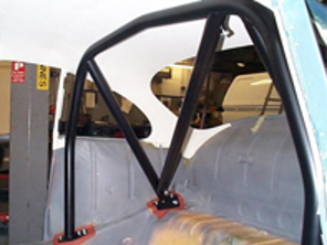 Jaula antivuelco con pernos de 6 puntos. Porsche 356C sin techo corredizo