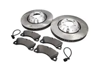 Vorderradbremsbeläge und Bremsscheibenpaket. Porsche 958 Cayenne V6 GTS - 95835140350, 95835140450, PAA698151, 95861236500