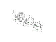 Kit de ressorts pour mâchoires de frein à main. Porsche 924 2.0ltr - 131609209, 113609205A, 91135209802, 113609309B, 113609309C, 113609605A, 113609605B, 251609289, 251609283