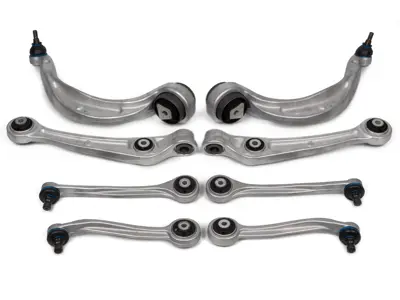 Kit braccio oscillante sospensione anteriore (8pz) completo. PorscheMacan - PAC407506, PAC407505, 95B407693, 95B407694, PAC407151, PAC407152, PAC407510, PAC407509