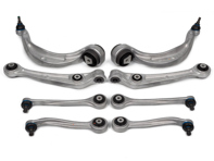 前悬架控制臂套件（8 件）完整。保时捷 Macan - 8K0407506P, 8K0407505P, 9A740769403, 9A740769303, 8K0407509, 8K0407510, 8K0407151, 8K0407152