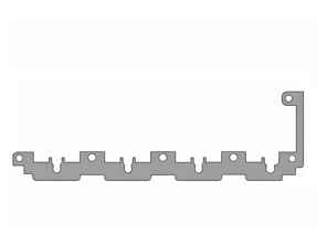 Crankshaft Oil Scraper. Porsche 924S / 944 / 944S - L1212